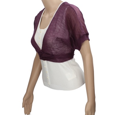 coprispalle donna 11.04 MILANO 42 viola acrilico AN798 Prezzo Ridotto