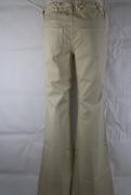 pantaloni donna FRANKIE MORELLO 30 beige cotone AM366 Offerta
