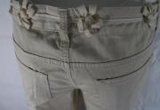 pantaloni donna FRANKIE MORELLO 30 beige cotone AM366 Offerta