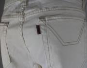 pantaloni donna JECKERSON bianco cotone AM356 Outlet