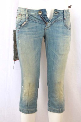 pantaloni donna STAFF JEANS & CO. 27 celeste cotone AR822 Vendita Economica