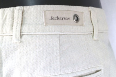 pantaloni donna JECKERSON 30 bianco crema cotone AS276 I Più Venduti