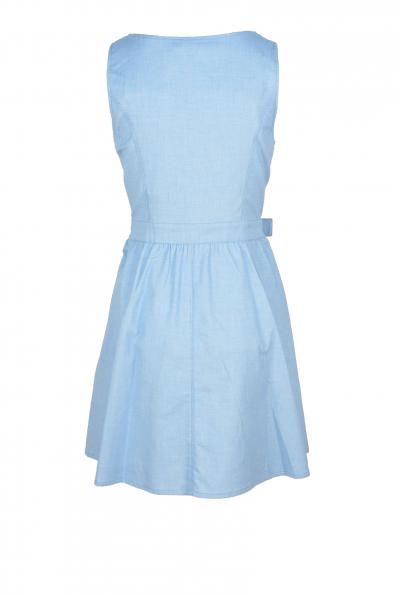 vestito donna LOVE MOSCHINO 42 celeste cotone CZ35 Qualità