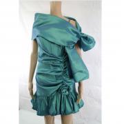 vestito donna CASTADIVA verde poliestere AM435 Vendita