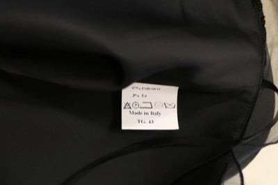 vestito donna ALTHEA 43 nero poliestere AM334 Pezzi Unici