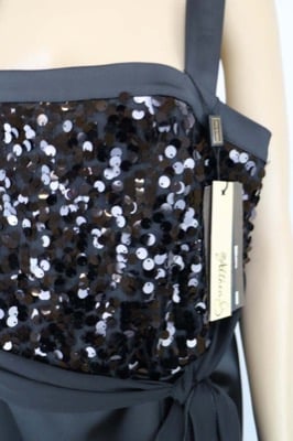 vestito donna ALTHEA 47 nero poliestere AM544 Qualità Garantita