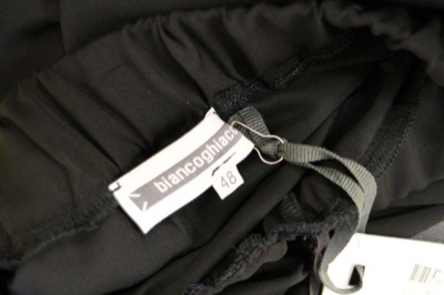 vestito donna BIANCOGHIACCIO 48 nero poliestere AM552 Consegna Veloce