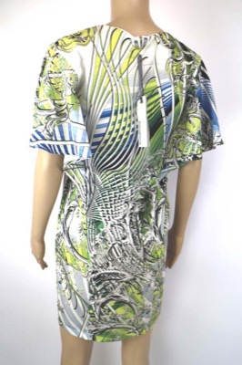vestito donna BIANCOGHIACCIO 40 multicolore poliestere AM443 Promozione Limitata