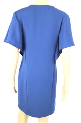 vestito donna BIANCOGHIACCIO 40 blu poliestere AM364 Fino Al -60%