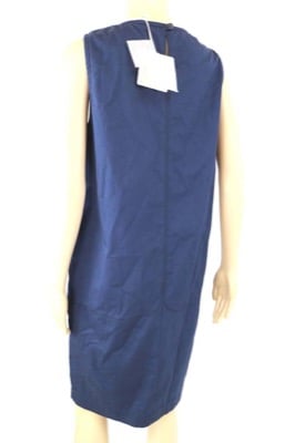 vestito donna MARIELLA ROSATI 50 blu cotone AM396 Presa