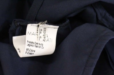 vestito donna MARIELLA ROSATI 50 blu cotone AM396 Presa