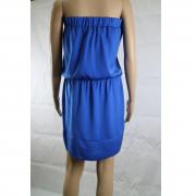 vestito donna BIANCOGHIACCIO blu poliestere AM448 Economico