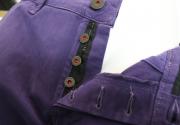 pantaloni uomo CAMOUFLAGE AR & J. viola cotone AM108 Saldi