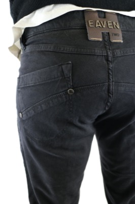 pantaloni uomo HEAVEN TWO 30 nero cotone AM476 Offerte