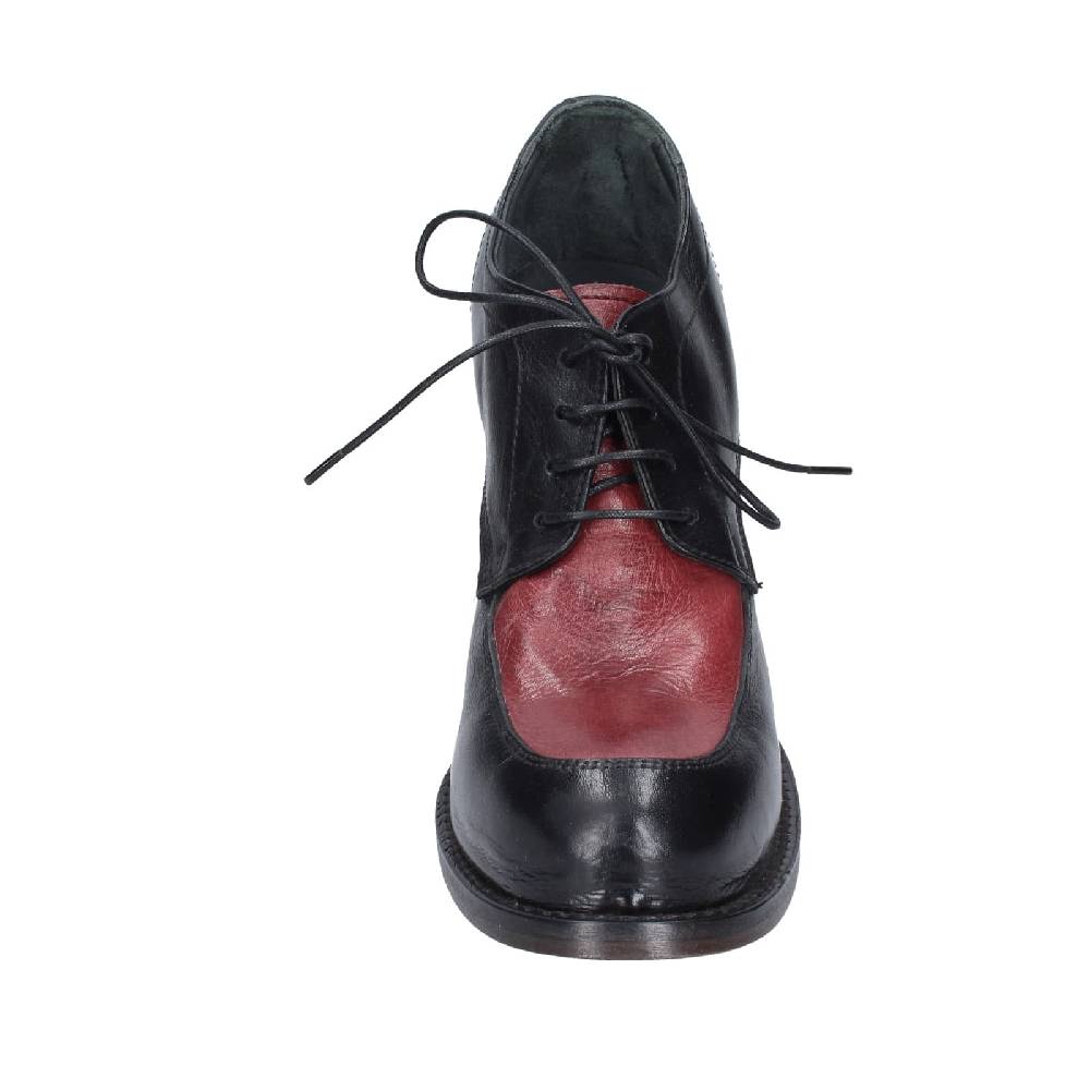 scarpe donna MOMA classiche nero pelle viola 85305A EY560 In Saldo