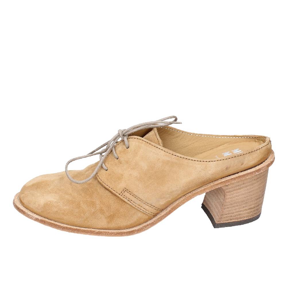 scarpe donna MOMA classiche marrone camoscio SABOT VINTAGE EX470 Moda
