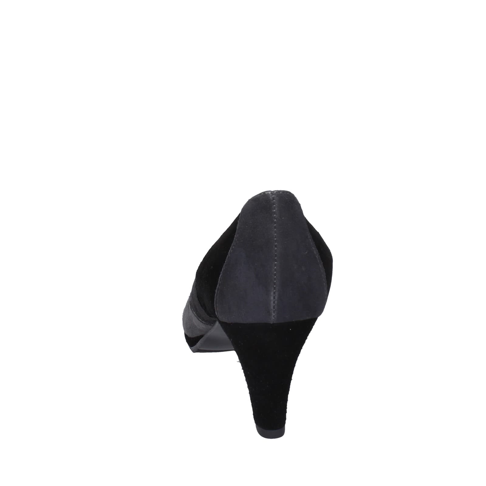 scarpe donna CONFORT decollete nero camoscio grigio EZ369 Negozi Online