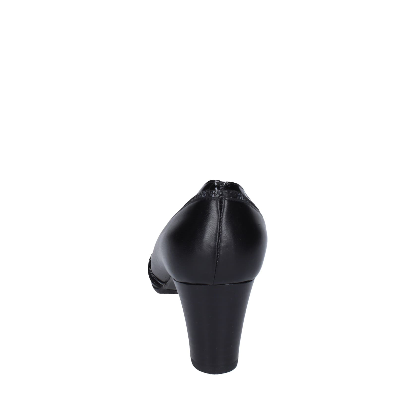 scarpe donna CONFORT decollete nero pelle vernice EZ371 Consegna Veloce