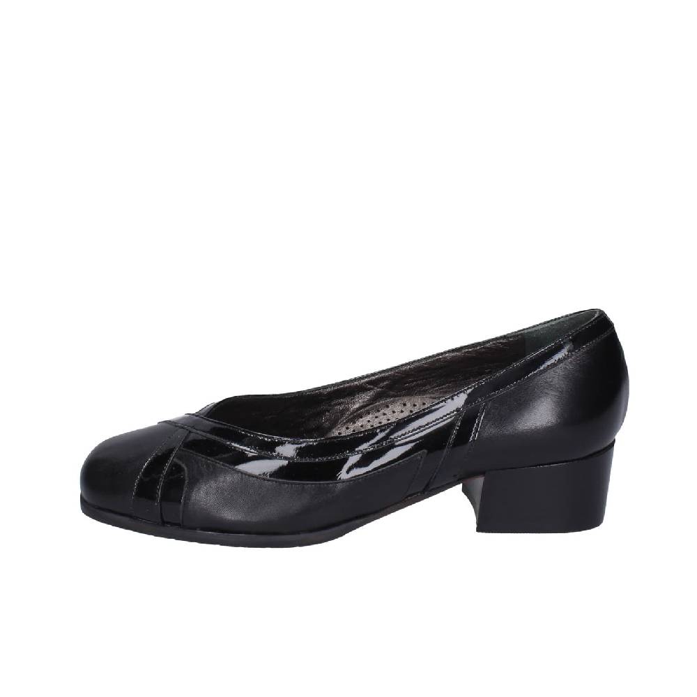 scarpe donna CONFORT decollete nero pelle vernice EZ411 Fino Al -60%