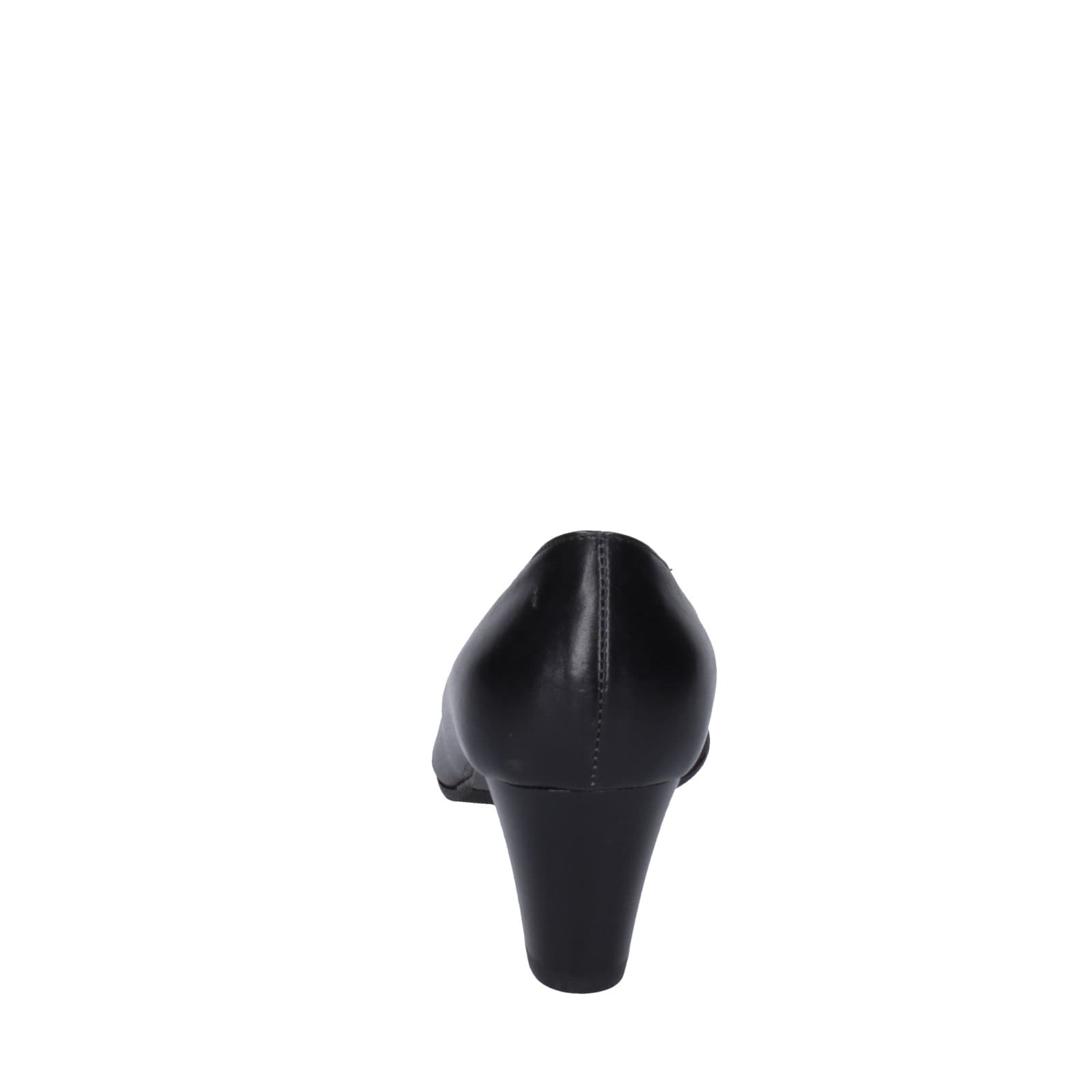 scarpe donna CONFORT decollete nero pelle EZ417 Affare Del Giorno