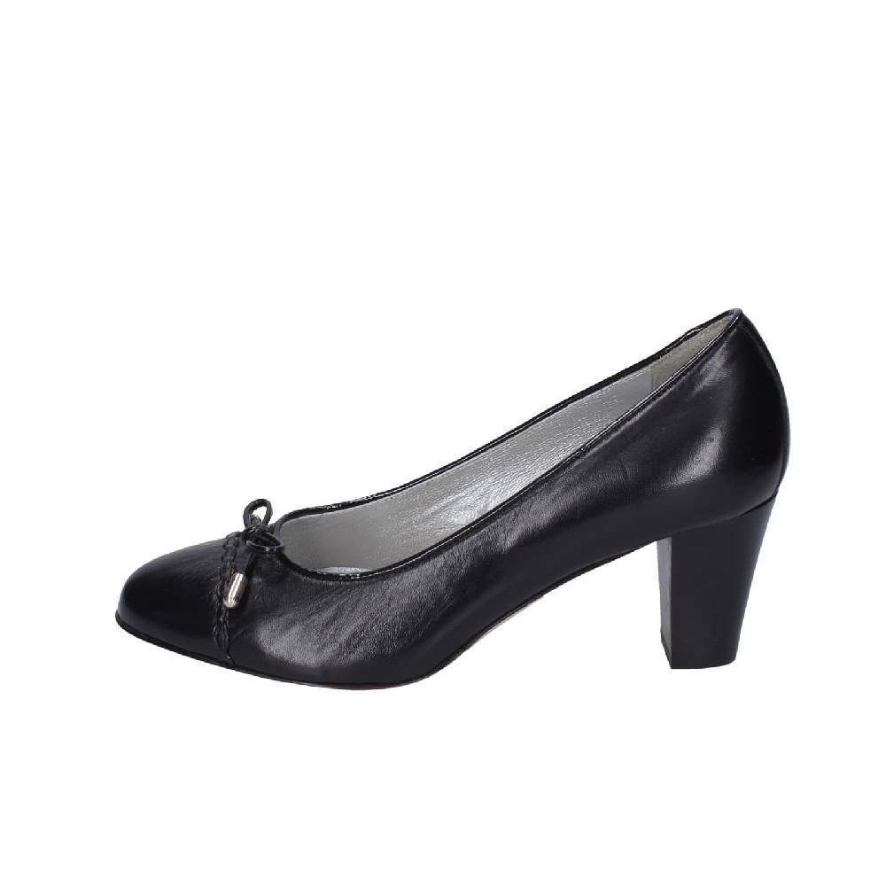 scarpe donna CONFORT decollete nero pelle EZ412 Prezzo Ridotto