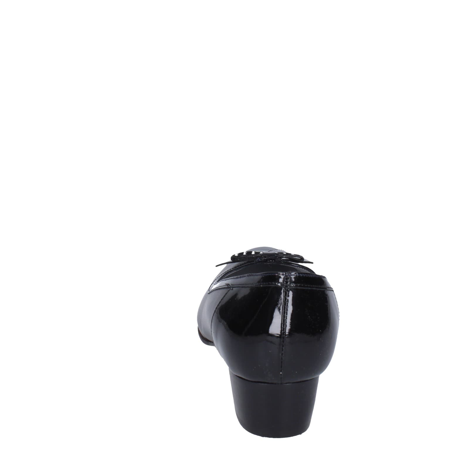 scarpe donna CONFORT decollete nero pelle vernice EZ398 Presa