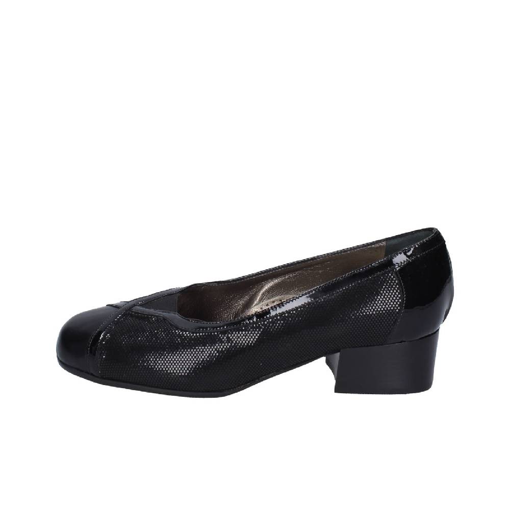 scarpe donna CONFORT decollete nero pelle vernice EZ401 Online