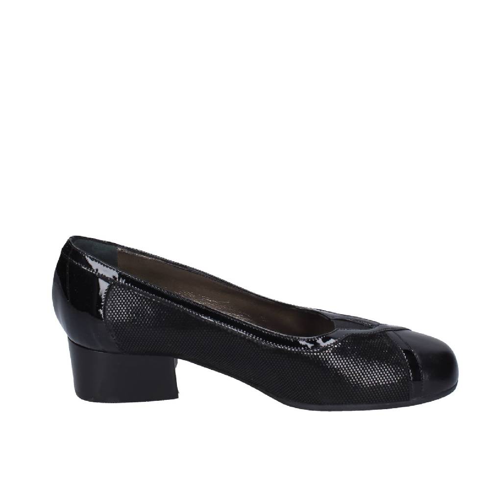 scarpe donna CONFORT decollete nero pelle vernice EZ401 Online