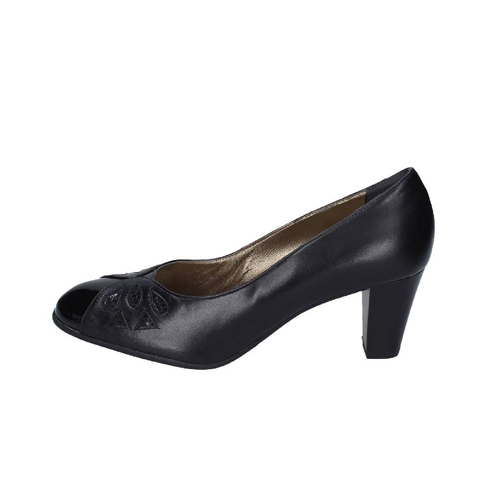 scarpe donna CONFORT decollete nero pelle vernice EZ400 In Vendita