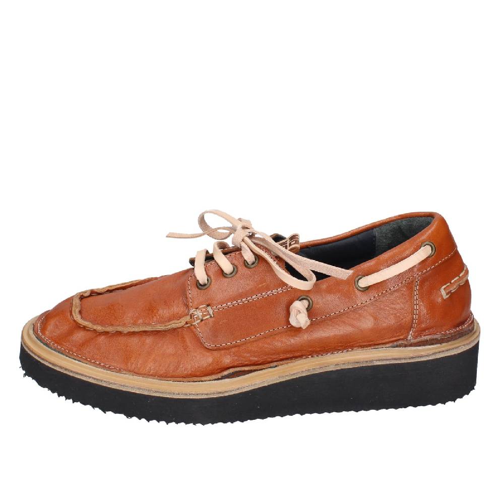scarpe donna MOMA mocassini marrone pelle 80302A EY597 Offerte
