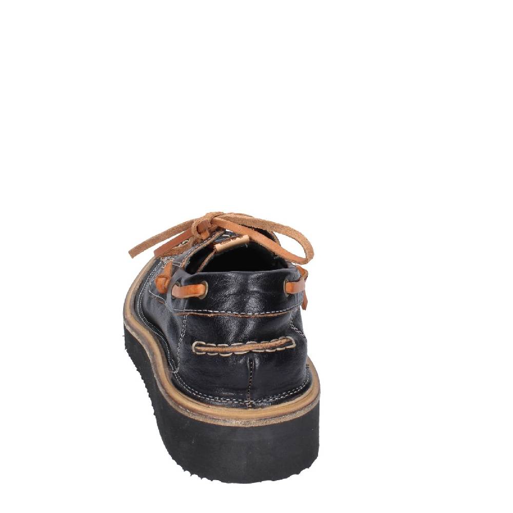 scarpe donna MOMA mocassini nero pelle EY598 Hotsell