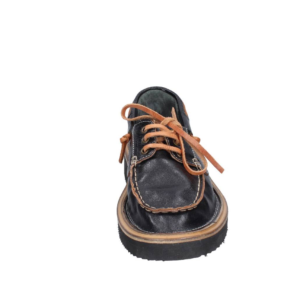 scarpe donna MOMA mocassini nero pelle EY598 Hotsell