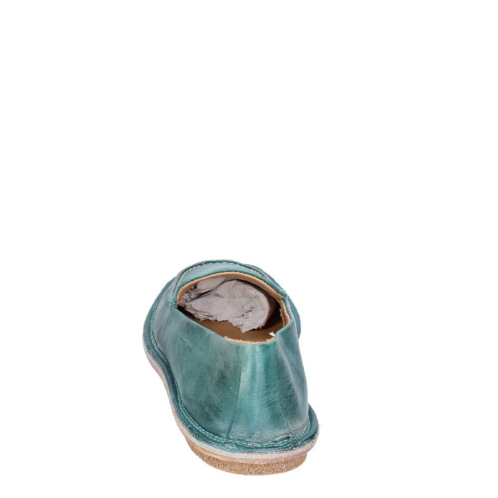 scarpe donna MOMA mocassini verde pelle 1ES473 EY625 Vendita Economica