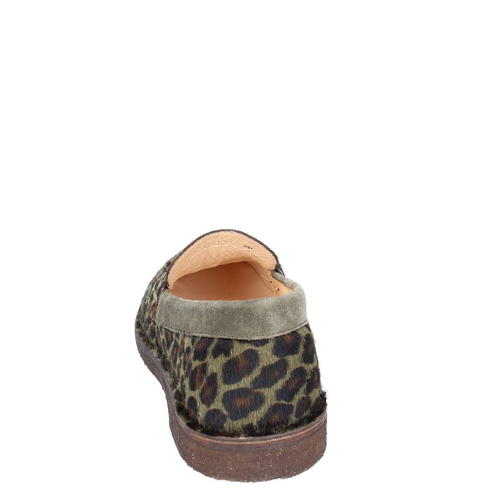 scarpe donna ASTORFLEX mocassini verde cavallino camoscio EY783 Moda