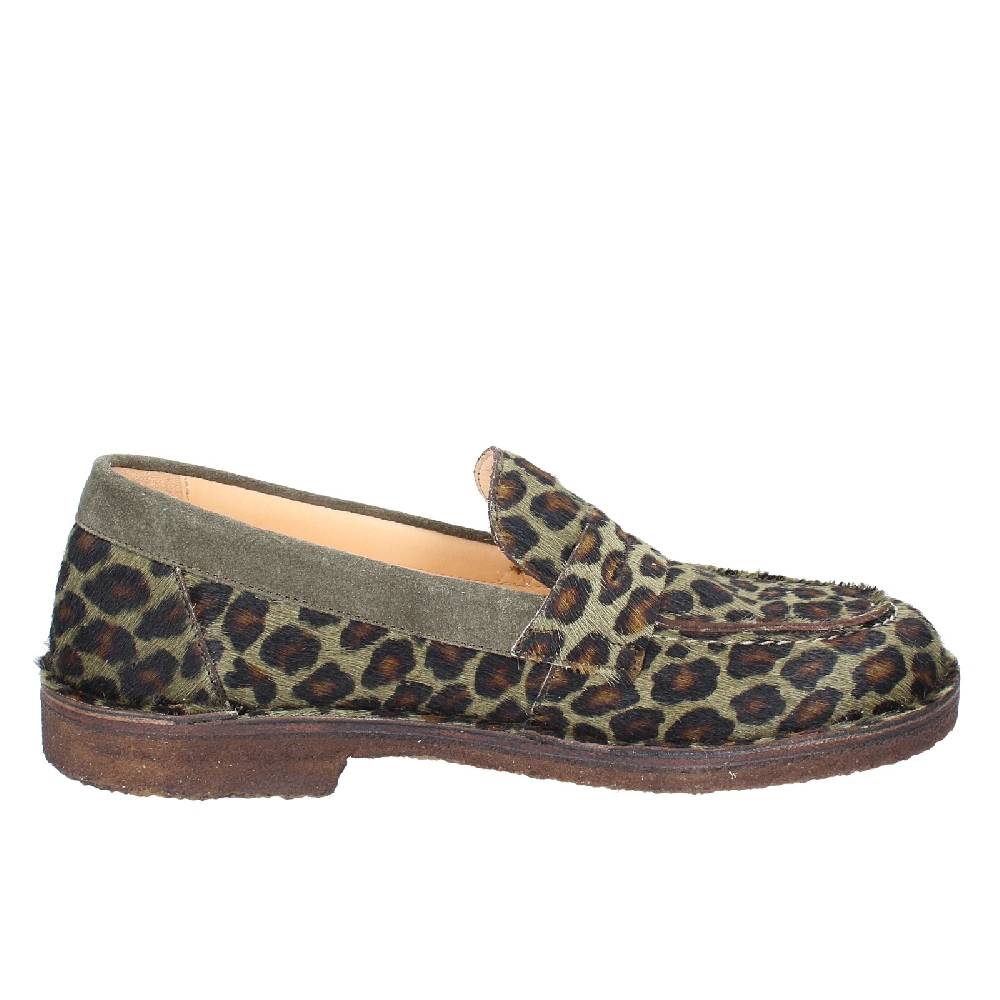 scarpe donna ASTORFLEX mocassini verde cavallino camoscio EY783 Moda
