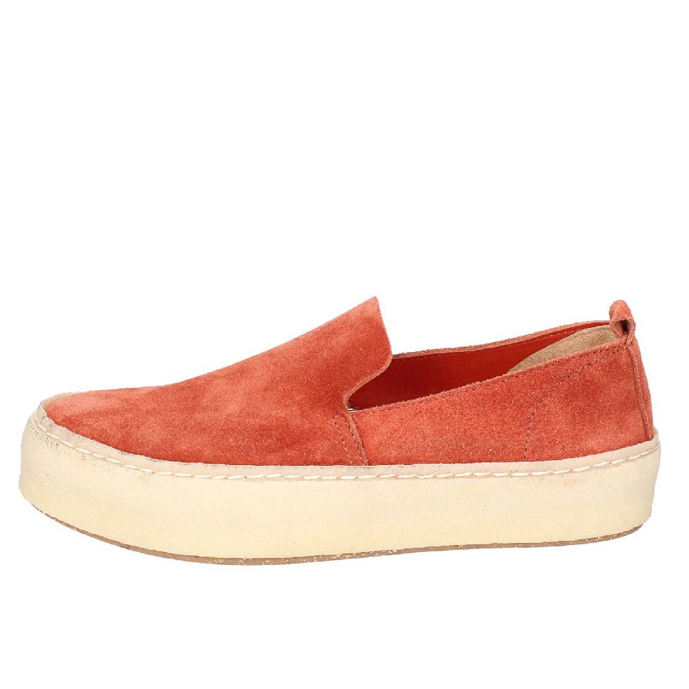 scarpe donna ASTORFLEX mocassini rosso camoscio EY838 2025