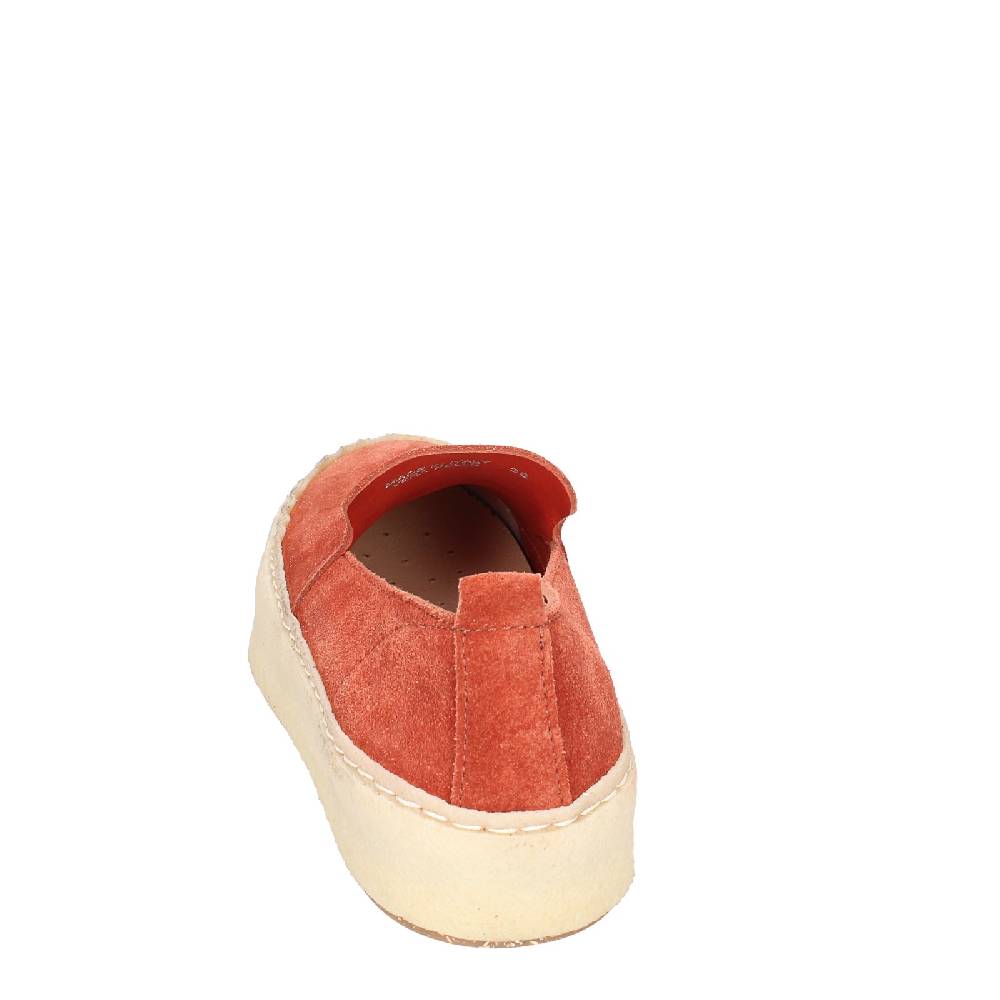 scarpe donna ASTORFLEX mocassini rosso camoscio EY838 2025