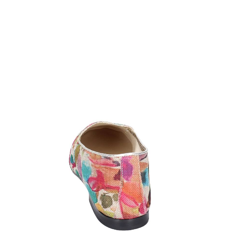 scarpe donna ANNIEL mocassini multicolore tessuto EY674 Italy