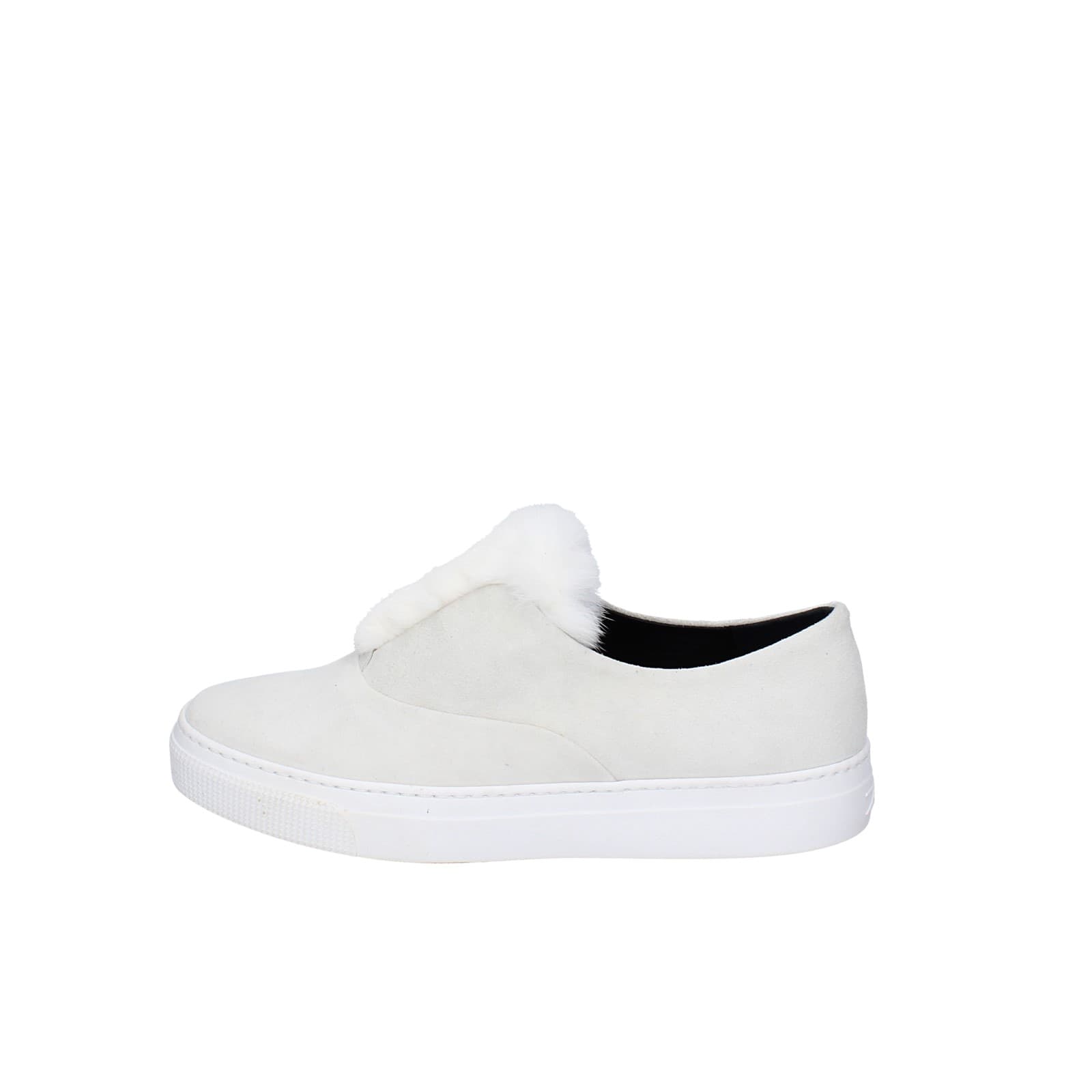 scarpe donna ZCD MONTREAL mocassini bianco camoscio pelliccia HAMILTON EY214 In Linea