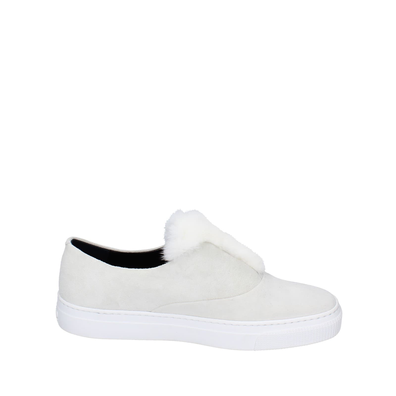 scarpe donna ZCD MONTREAL mocassini bianco camoscio pelliccia HAMILTON EY214 In Linea