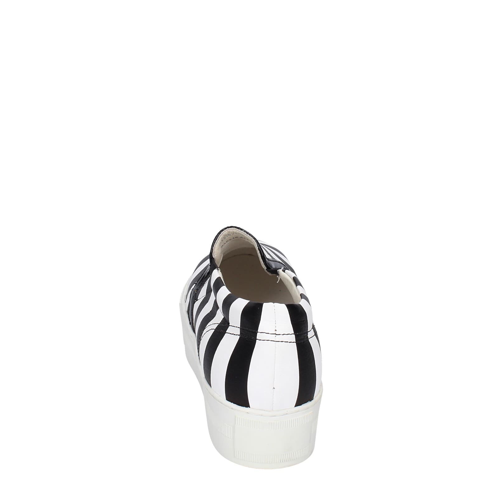 scarpe donna CULT mocassini bianco pelle nero EY359 Vendita