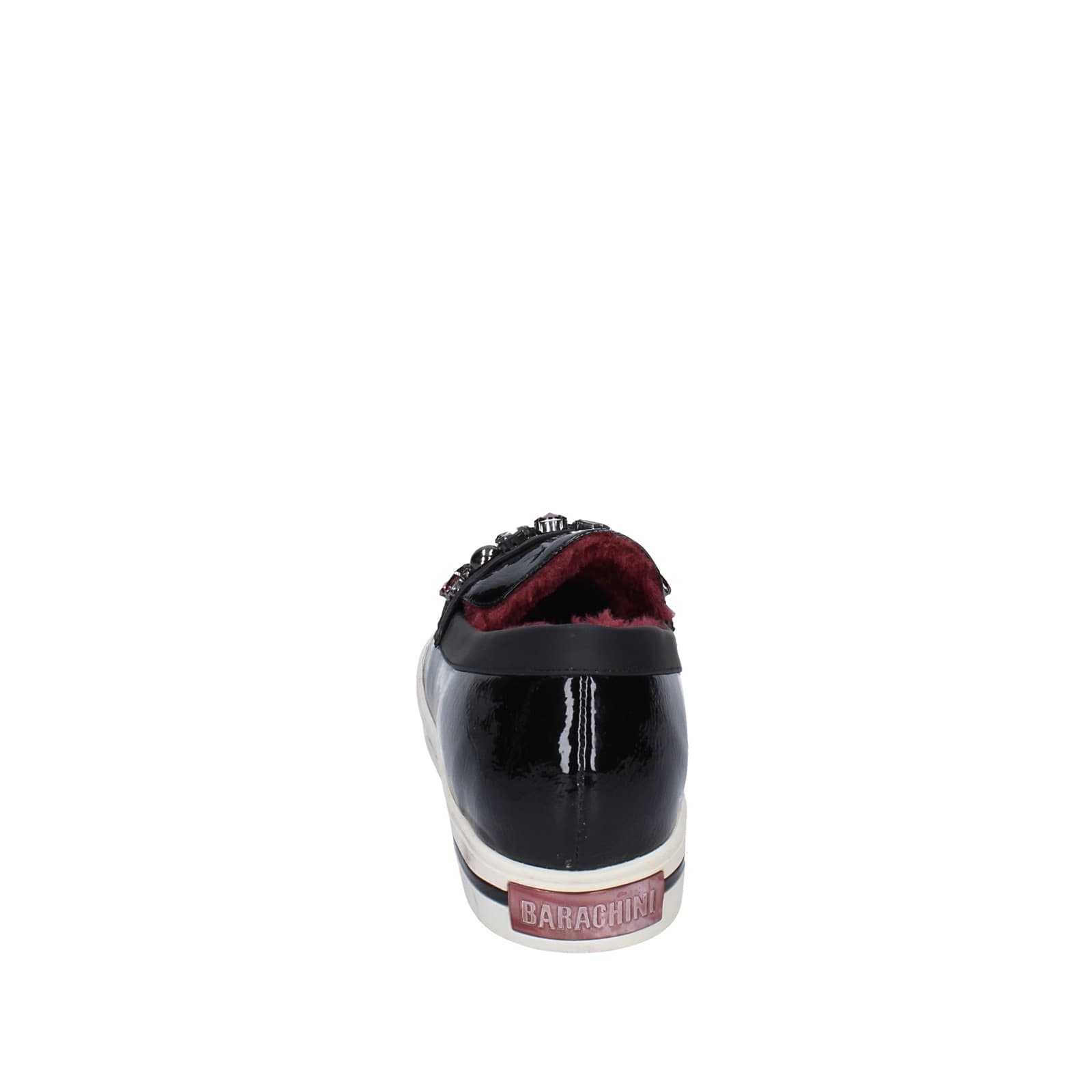 scarpe donna LUCIANO BARACHINI mocassini nero vernice EY169 Spedizione Gratuita