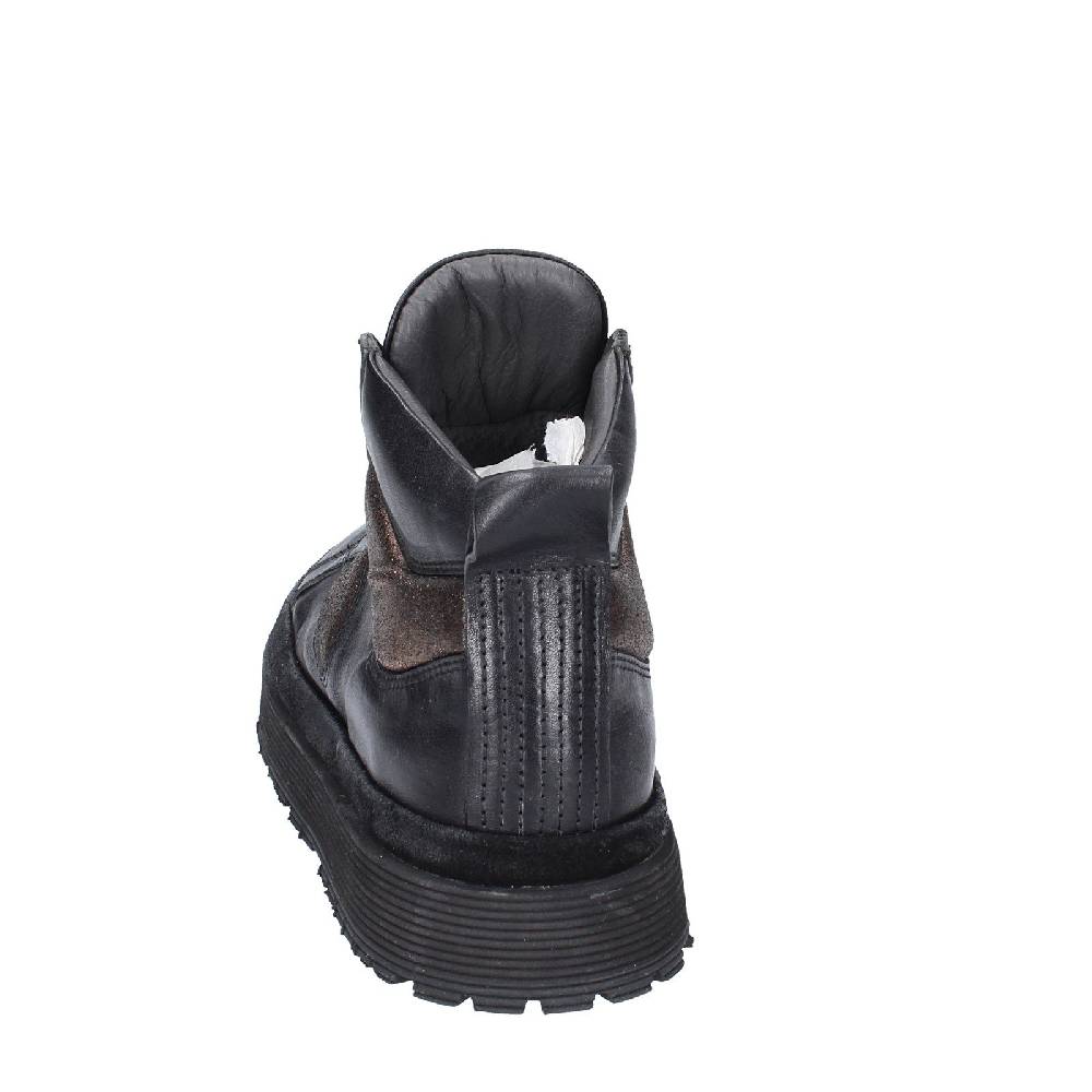 scarpe donna MOMA sneakers nero pelle bronzo 1BW316 EY622 Promozione Limitata