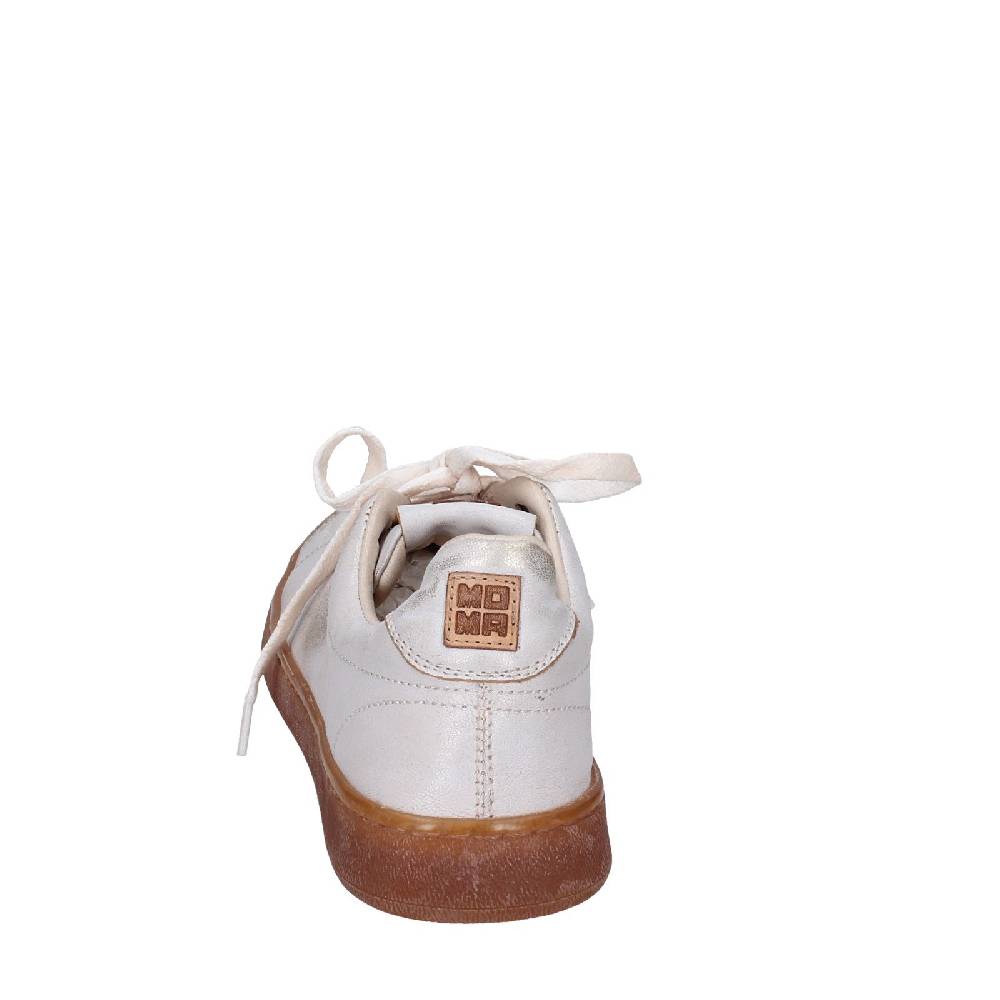 scarpe donna MOMA sneakers bianco pelle platino 49401A VINTAGE EX442 Shopping Online