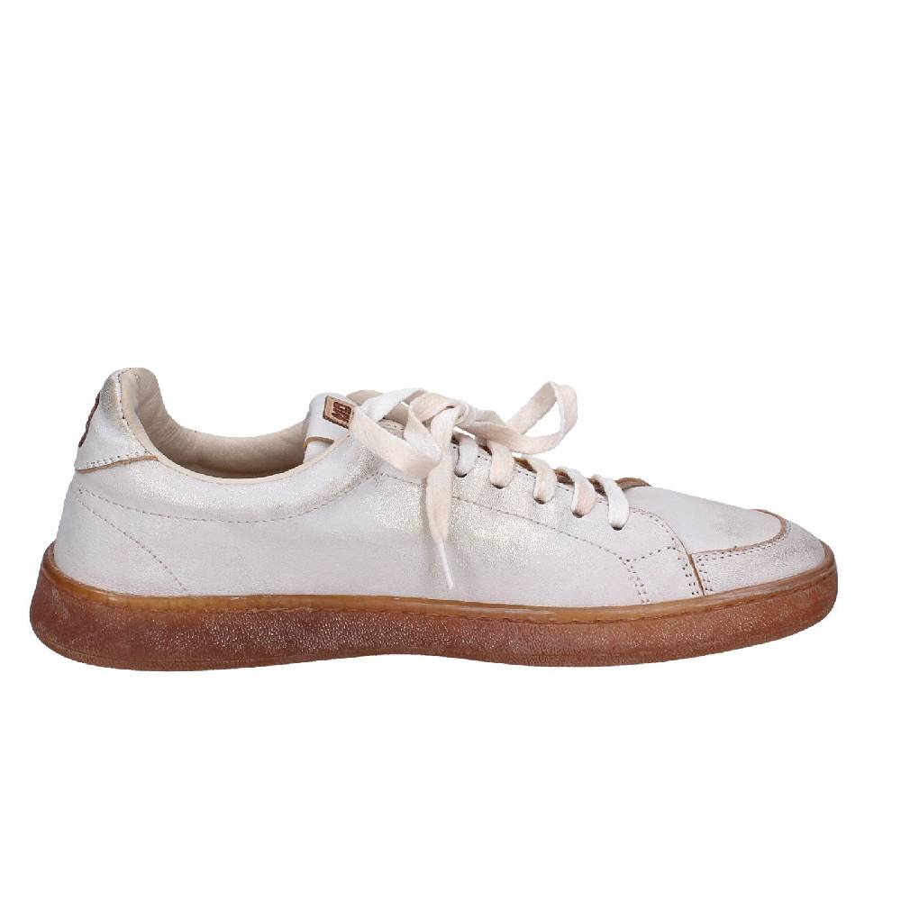 scarpe donna MOMA sneakers bianco pelle platino 49401A VINTAGE EX442 Shopping Online