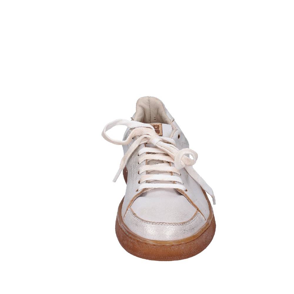 scarpe donna MOMA sneakers bianco pelle platino 49401A VINTAGE EX442 Shopping Online