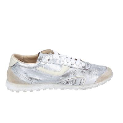 scarpe donna MOMA sneakers grigio pelle beige camoscio BC176 Affare Del Giorno