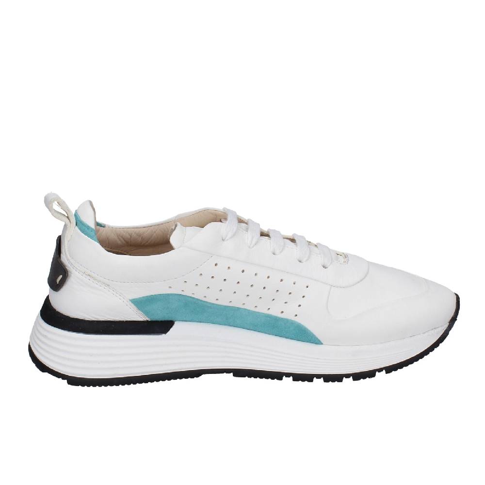 scarpe donna MOMA sneakers bianco pelle camoscio 3AS412 EY624 Prezzo Ridotto