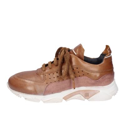 scarpe donna MOMA sneakers marrone pelle camoscio BK477 Sconto