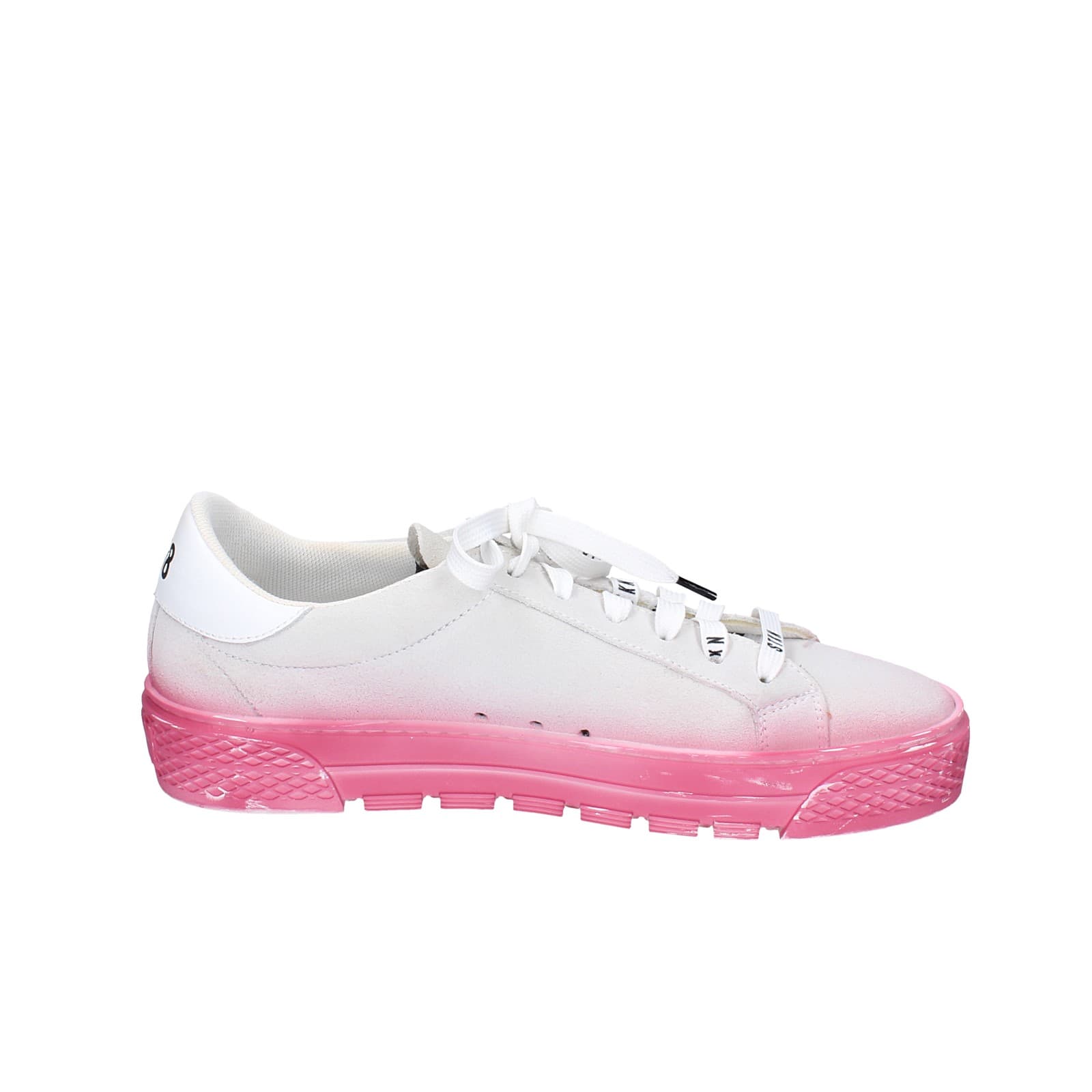 scarpe donna STKN sneakers grigio camoscio rosa EY134 Offerta